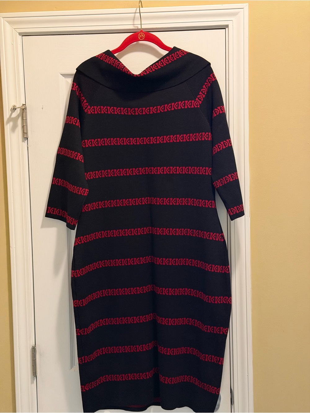 Liz Claiborne Midi Sweater Dress Cowl Neck - Picture 7 of 9